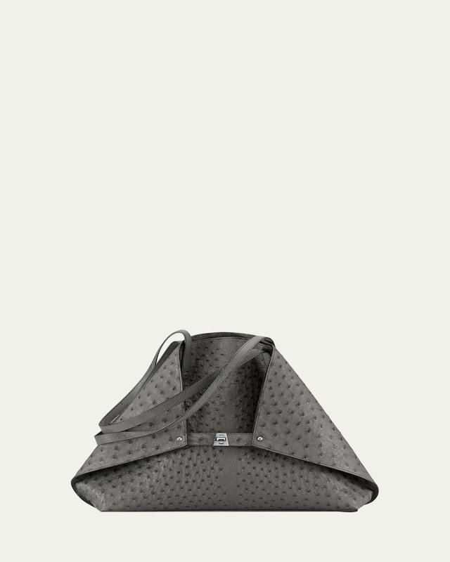 Ai Ostrich Shoulder Bag